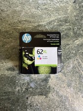 New! HP 62 XL Tri-Color Ink Cartridge Expires 08/2026 Genuine