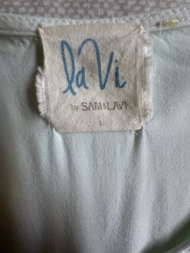 Anthropology La Vi by Sam & Lavi Teraina Blouse Mint Light Green Large - Picture 8 of 11