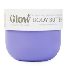 Glow Body Butter Golden Vanilla & Warm Sandalwood 250ml Moisturiser • UK Made