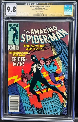The Amazing Spider-Man #252 Newsstand (Marvel May 1984) 9.8 Signed Jim Shooter