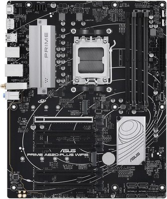 ASUS Prime A620-Plus Wi-Fi6 DDR5 Gaming Motherboard AMD A620 AM5 Dual M.2 Slots