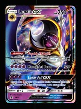 Lunala GX - SM17 Holo Promo Sun & Moon Promo Pokemon NM Graphics