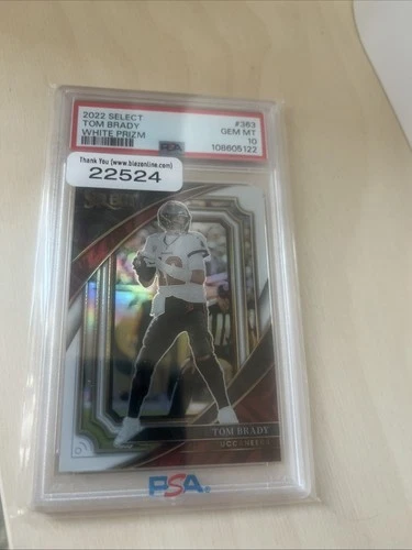 2022 Select Tom Brady White Prize Suite Level 14/35  PSA 10!