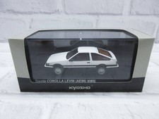 Minicar 1/43 Kyosho Toyota Corolla Levin AE86 Early White/Black Model Car