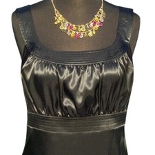 Cache Ruched Bust TRAPUNTO Stitch Cut In Sleeves Top New Poly Spandex NWT 78