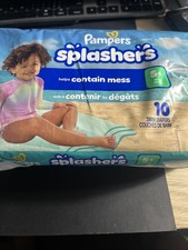 Pampers Splashers Disposable Swim Pants Diapers L 31 lbs 10 count Brand New
