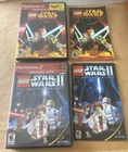 LEGO Star Wars: The Video Game 1 & 2 (Sony PlayStation 2, 2005/2007) TESTED CIB