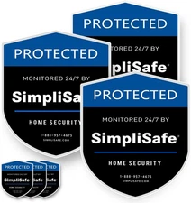 3PCS Yard Sign Shield Compatible for Simplisafe Home Security System，3Pcs Door/W