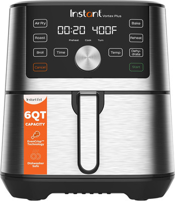 Instant Pot 6QT VORTEX plus Air Fryer, 6-In-1, Air Fry, Broil, Dehydrate, Crisp,