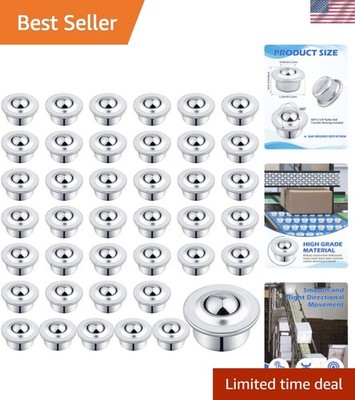 5/8'' Roller Ball Transfer Bearing, 40PCS CY-15H Carbon Steel Ball Bearing Rol...