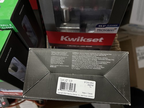 Kwikset Halifax Satin Nickel Steel Passage Lever 720HFL SQT 15 CP Set Of 6 (six) - Picture 2 of 2