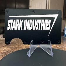 Stark Industries - Iron Man Laser Engraved Onto An Aluminum Wallet