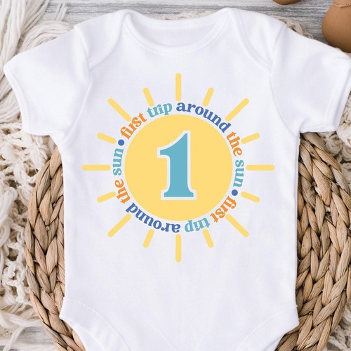 First Trip Around the Sun Birthday Shirt, Boy 1st Birthday, First Birthday, 1083