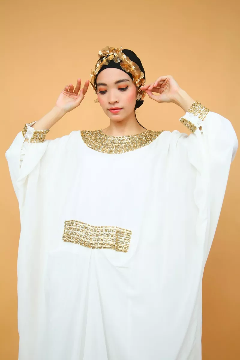 Kaftan wedding top guest dress