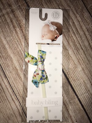 Baby Bling Itty Bow Floral Spring Summer NEW