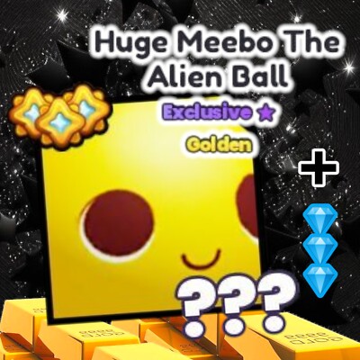 Golden HUGE Meebo The Alien Ball + 25 Millions Diamonds. PS99. YEET Event