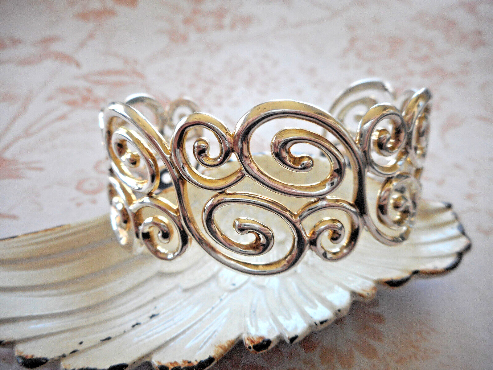 Ross Simons Sterling Silver Open Scroll Cuff Brac… - image 1