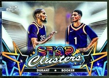 Devin Booker, Kevin Durant 2023-24 Topps Chrome Cosmic Star Clusters #SC-4
