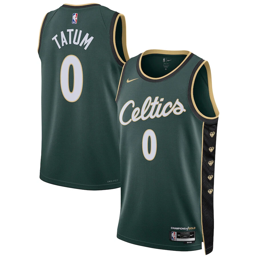 Boston Celtics Nike Classic Edition Swingman Jersey - White - Jayson Tatum  - Mens