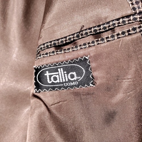 Tallia Uomo Sports Coat No Size Tag (44 Chest) Brown/White pattern - Picture 15 of 24