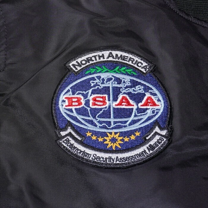 CAPCOM Original Resident Evil BIOHAZARD MA-1 BSAA Flight jacket  SIZE M image 3