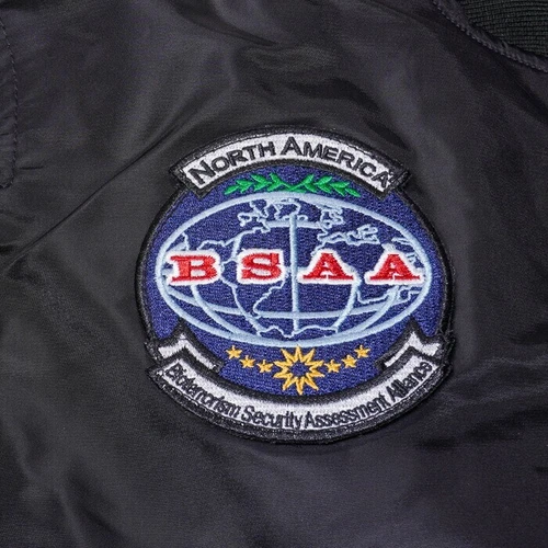 CAPCOM Original Resident Evil BIOHAZARD MA-1 BSAA Flight jacket  SIZE M image 3