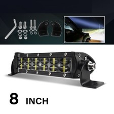 8inch Light Bar Driving Fog Lamp For Atv Off Road Truck Trailer Utv Marine Boat