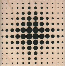Spotty Background 2 1/2 x 2 1/2" Rubber Stamp, Background Stamp, Mixed Media