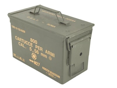 4 PACK KALIBER 5,56 mm MUNITIONSDOSE M2A1 50CAL METALL MUNITIONSD