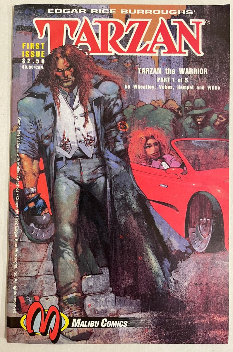 Tarzan The Warrior #1 (1992) F/VF Condition Malibu Flip Cover