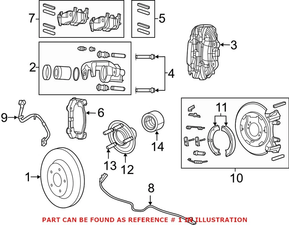 Rotor de freno de disco trasero genuino OEM Mopar para Dodge Durango 52124763AD Foto 2 de 2