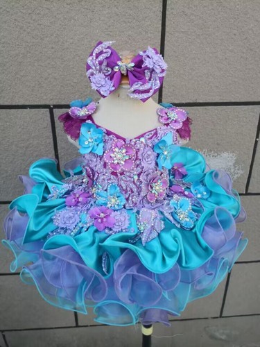 Jenniferwu Baby Girl Dress Lace Pageant Party Wedding Tull Dress 6-12M