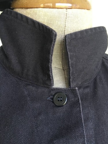 MARGARET HOWELL Black Twill Cotton Button Up Sleeveless Utility Dress Size M - Picture 13 of 24