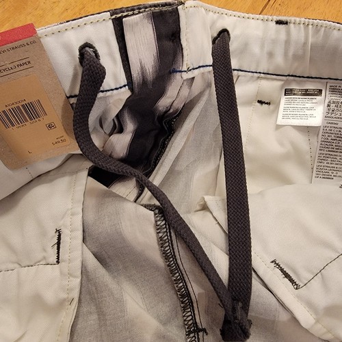 Levis XX Chino Shorts Mens Large 36-38 Pirate Black New $49 - Picture 11 of 15