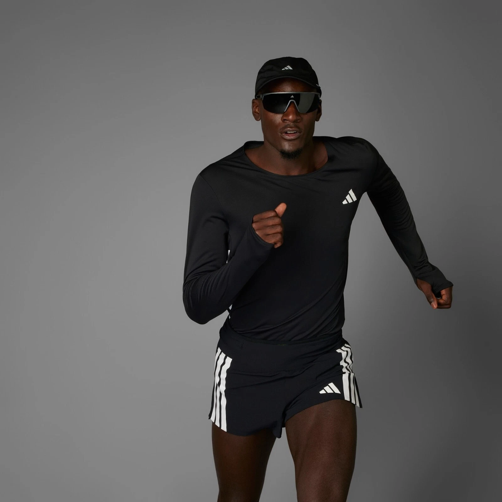 adidas Adizero Essentials Mens Running Shorts Gel Pocket 5" Black CLIMACOOL