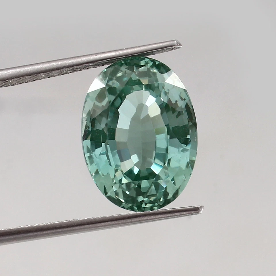 AAA Natürlich Ceylon Grün Spinell Lose Oval Edelstein Schnitt 15x11 MM - 13.75 - Bild 2 von 4