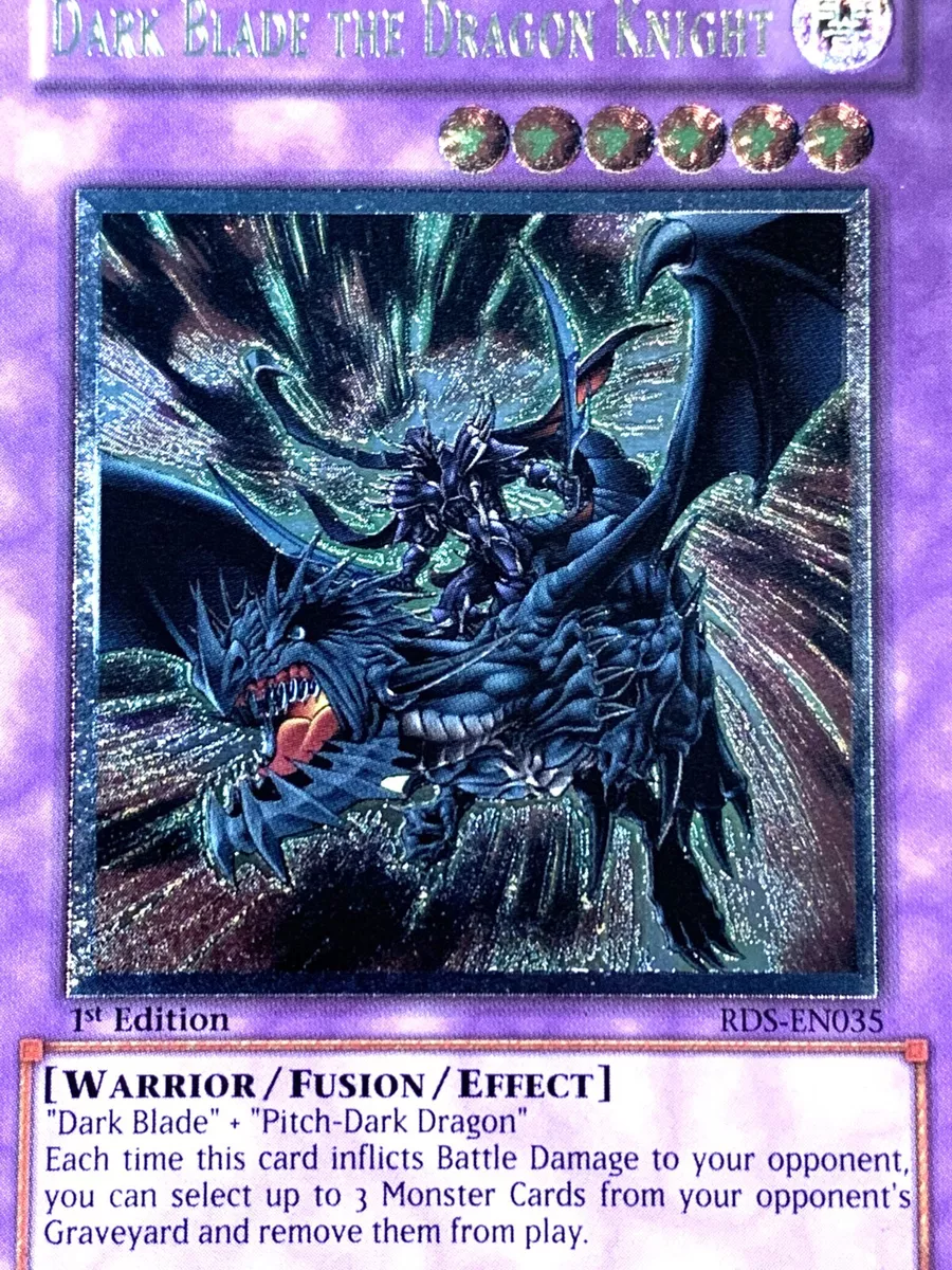 yugioh Dark Blade the Dragon Knight RDS-EN035 Ultimate Rare 1st Edition  nearmint