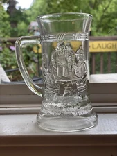 VTG Federal Glass German Beer Stein. Holds 12oz and 6in Tall. Exc Condition