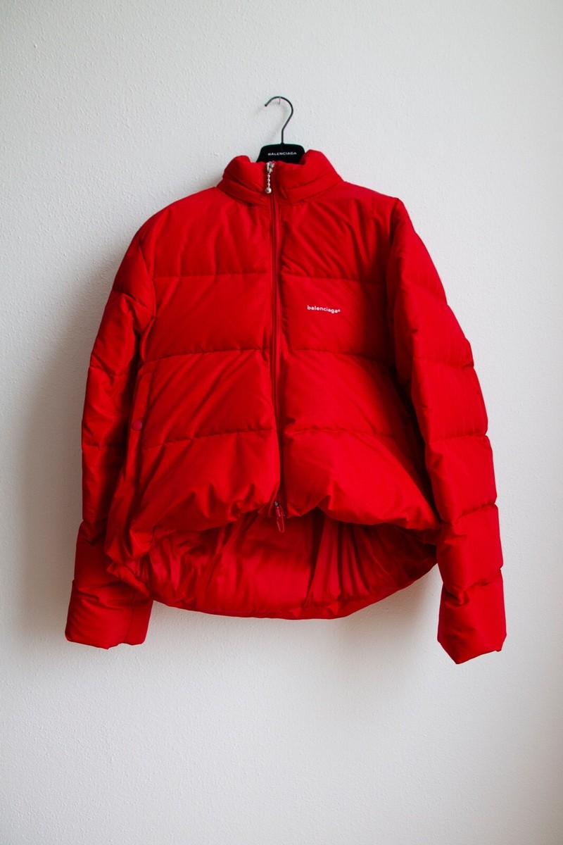 Balenciaga red c shape puffer jacket, size 48 | eBay.de