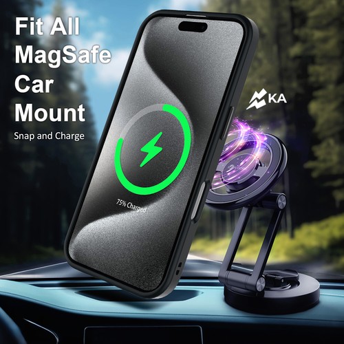 Funda Magsafe Soporte Lente Protector Para iPhone 16e 16 15 14 13 12 11 Plus Pro Max - Imagen 54 de 75