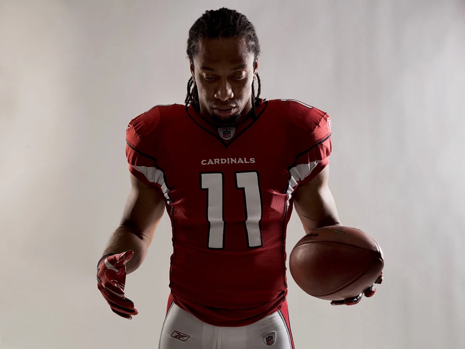 Larry Fitzgerald Arizona Cardinals authentic Reebok stitched red L 11 jersey NEW - Image 4 of 4