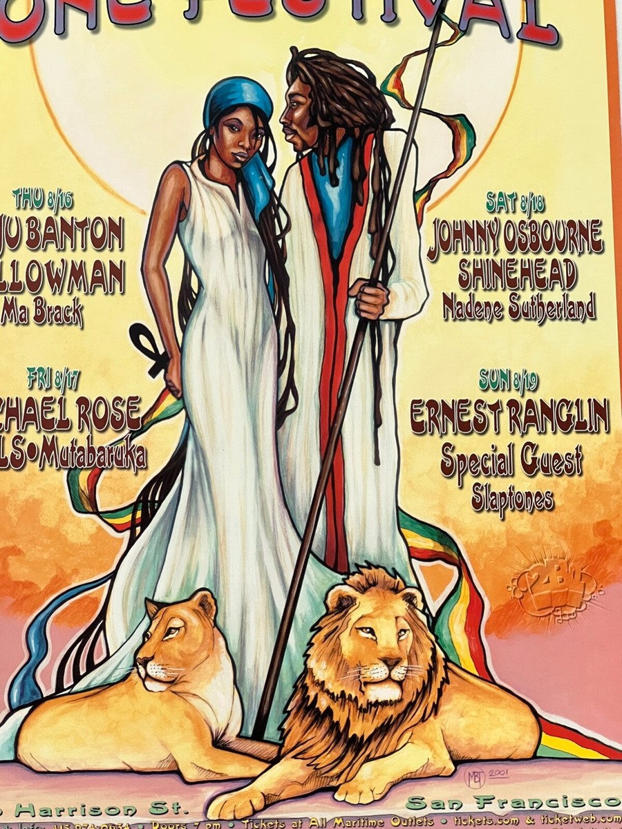 One Festival Regae Rasta One Love Maritime Hall 2001 Original