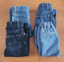 OshKosh B  Gosh 12 months Denim Jeans - Lot of 4 - Various Wash Styles Great Cond