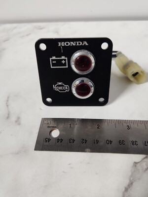 NOS Honda PGM-FI Panel 32340-ZW7-000AH Battery Engine Indicator Gauge Scratched!