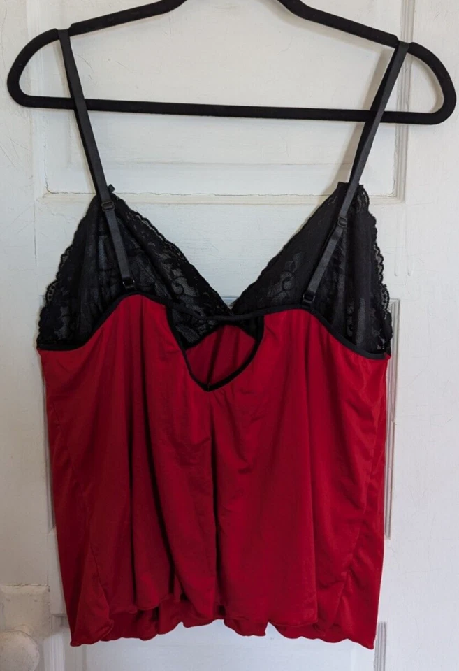 Camisa Red Cacique Plus com renda preta 18/20 (2X) - Imagem 4 de 4