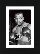 8X6 Mount SUGAR RAY ROBINSON Signed PHOTO Boxing Print Gift Ready to Frame