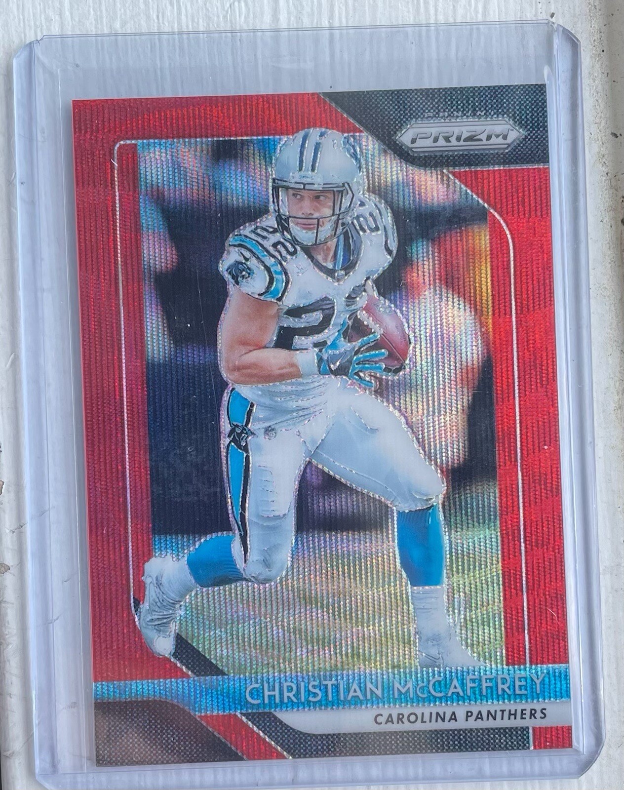 Christian Mccaffrey 2018 Prizm Red Wave 092/149