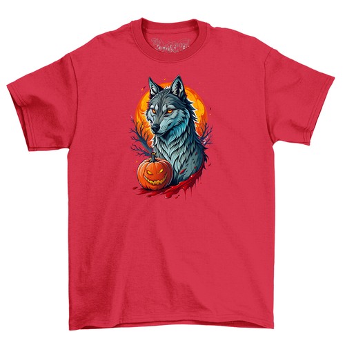 Howling Halloween_227 T-Shirt - Spooky Fun! 100% Cotton, Funny Unisex Design. Pe - Picture 4 of 46