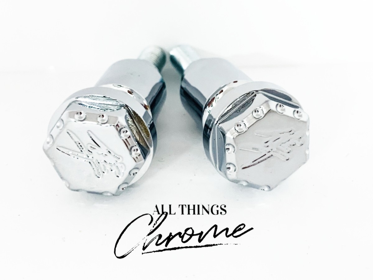 1999-2024 Suzuki Hayabusa Chrome Kanji Engraved Cargo Bolts