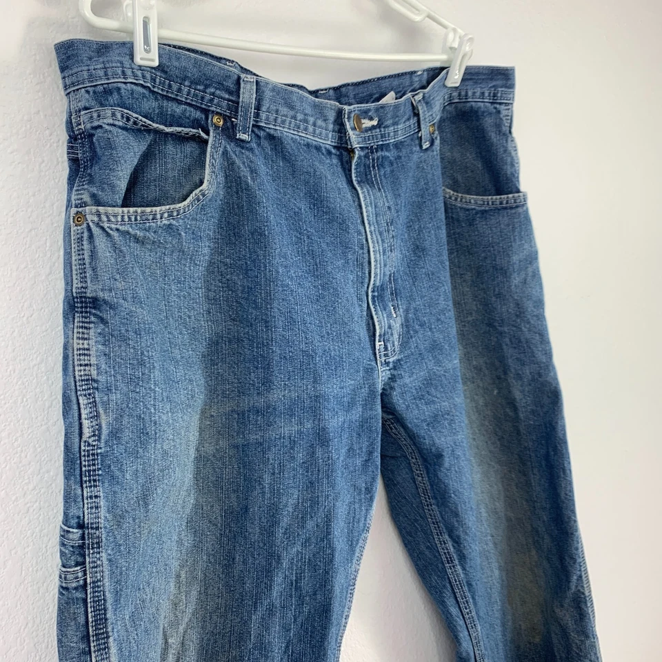 复古 Y2K 钥匙木匠牛仔裤工作服牛仔裤男式 40 x 32 码 — 第 2/4 张图片